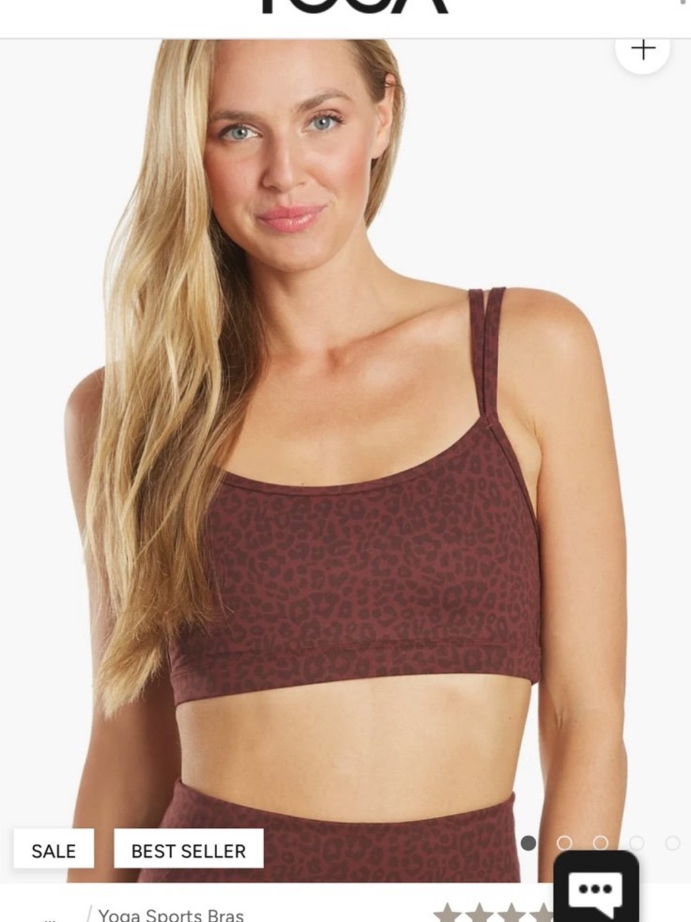 Everyday Yoga leopard bra
